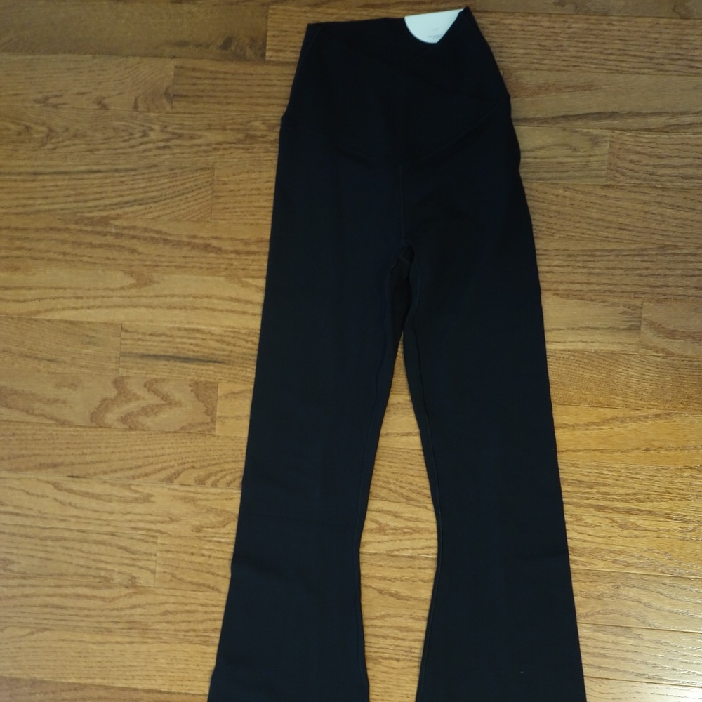 Aerie Offline Black High Rise Flare Leggings